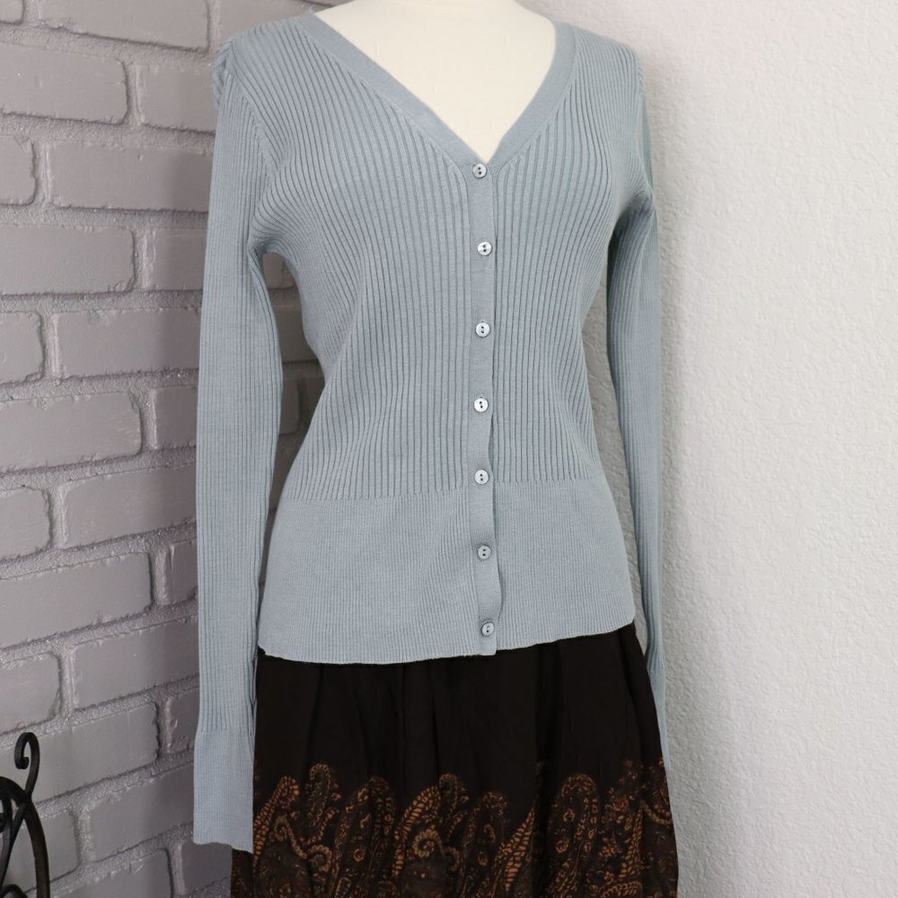 Women's Light Blue Cardigan Sweater